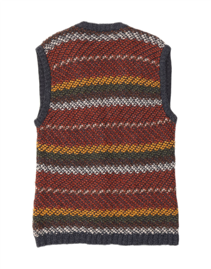 Sweter damski w stylu vintage, UK 14, w średnie, wielokolorowe paski