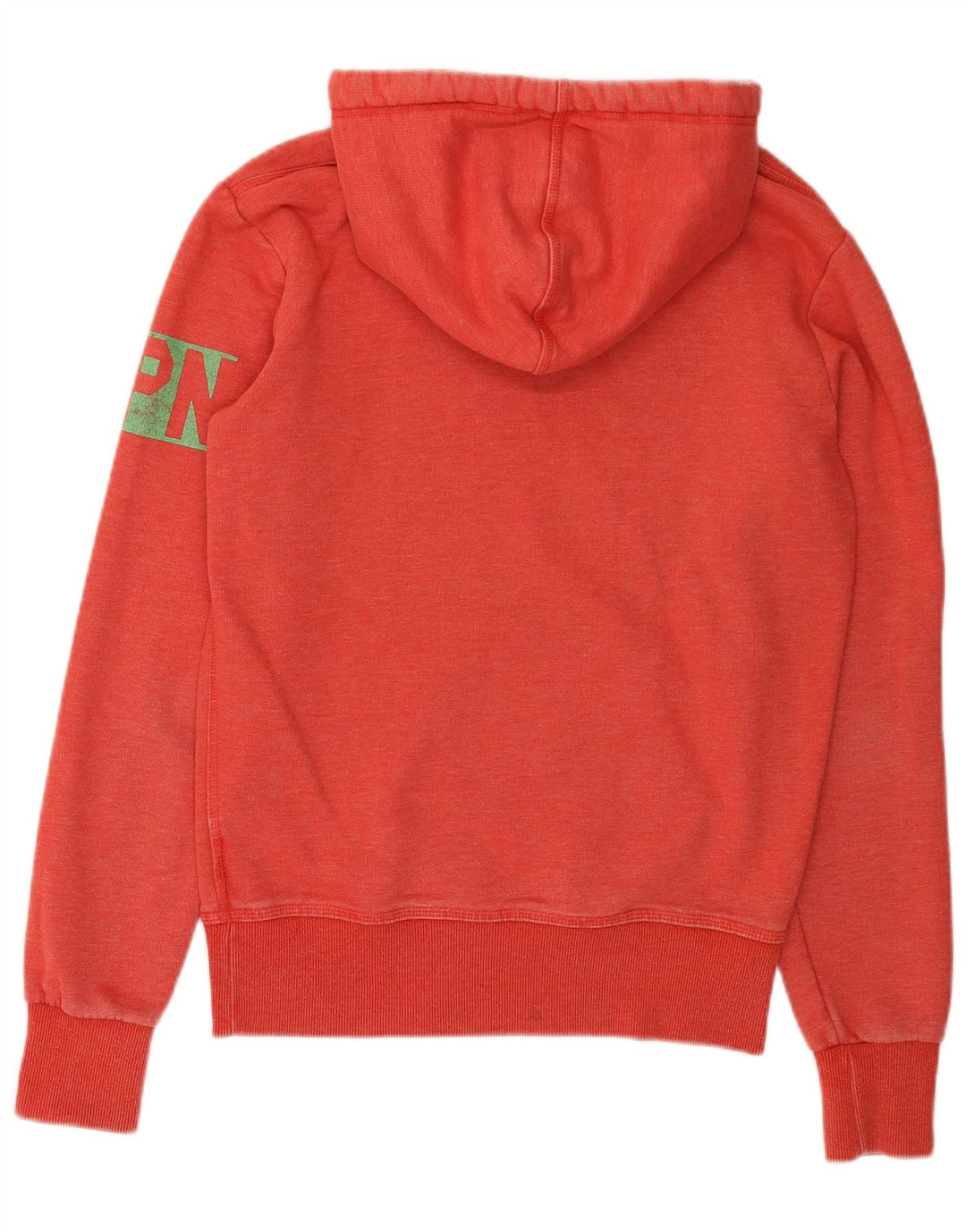 Męski sweter z kapturem Superdry z grafiką, mały, czerwony, bawełniany