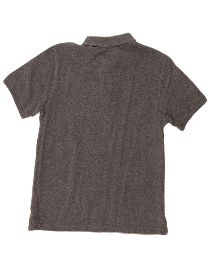 Męska koszulka polo JOULES o klasycznym kroju, mała, szara, bawełniana