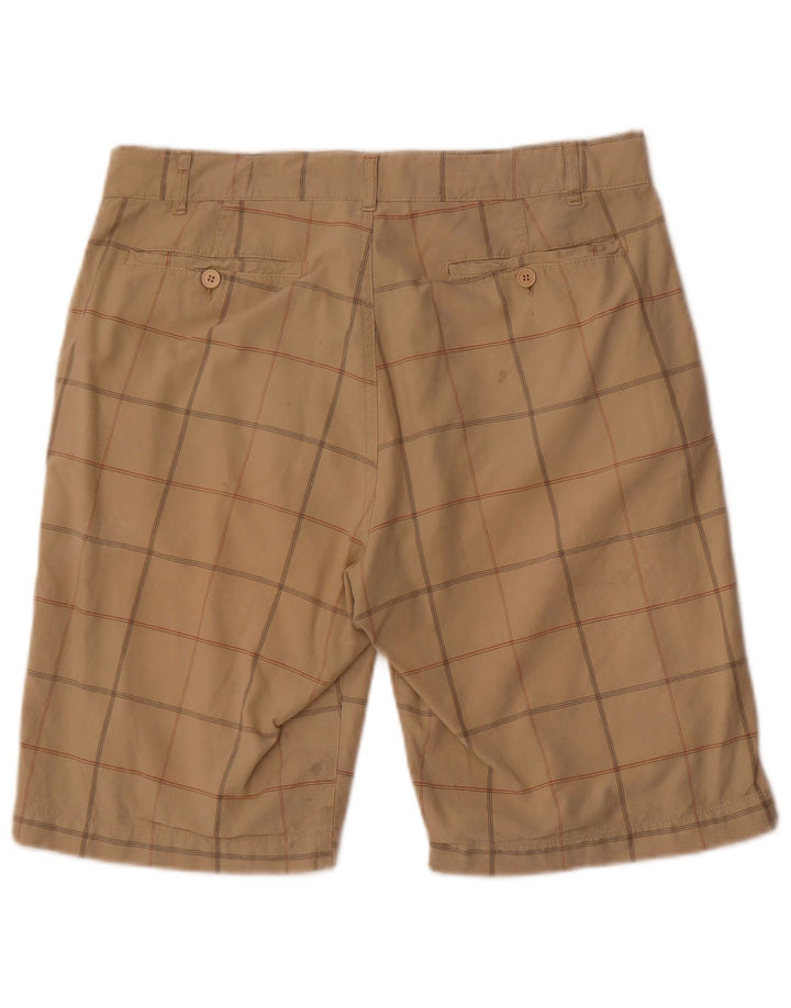 Męskie spodenki chino Converse Medium W32, beżowa, bawełniana krata
