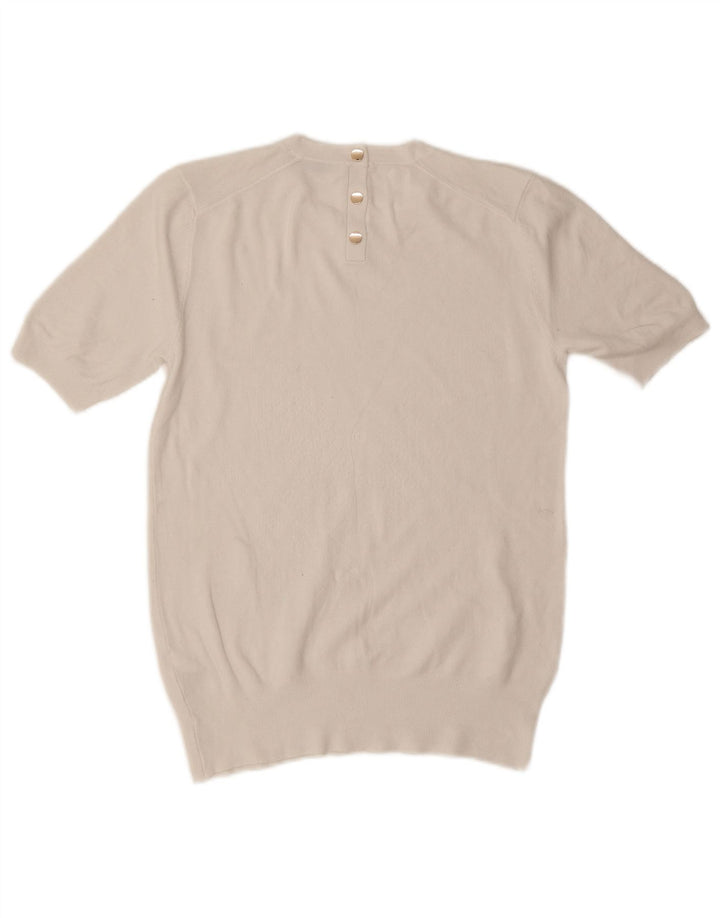 Bluzka damska Zara Top UK 14 Large Biała Wiskoza