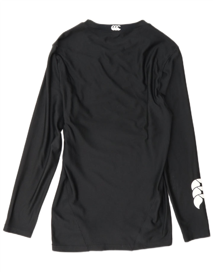 Damski top graficzny Canterbury z długim rękawem, UK 18 XL, czarny poliester
