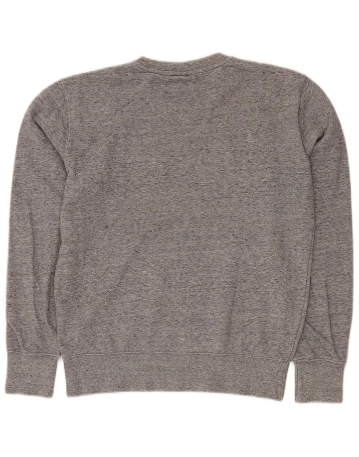 Męska bluza z grafiką CHAMPION, mała, szara, nakrapiana bawełna