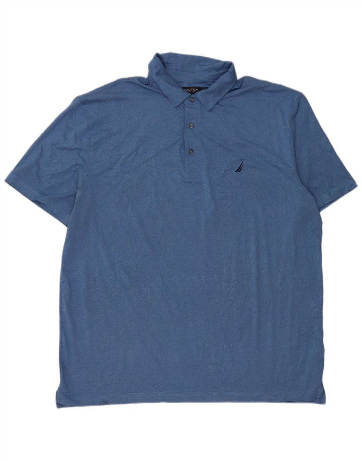 Męska koszulka polo Nautica 2XL, niebieski poliester