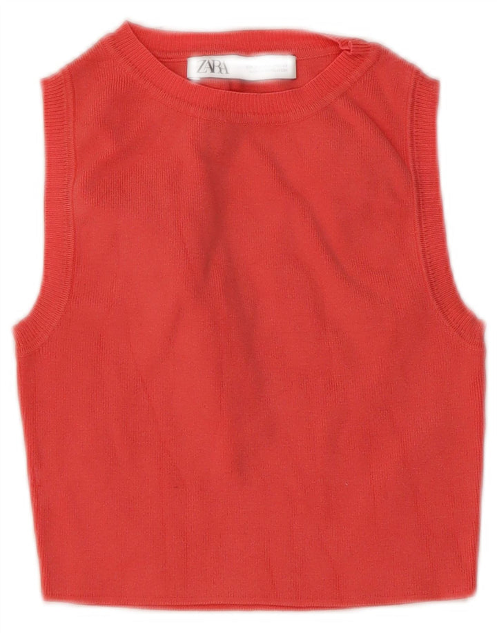 Damski podkoszulek Zara Crop Vest UK 8, mały, różowy
