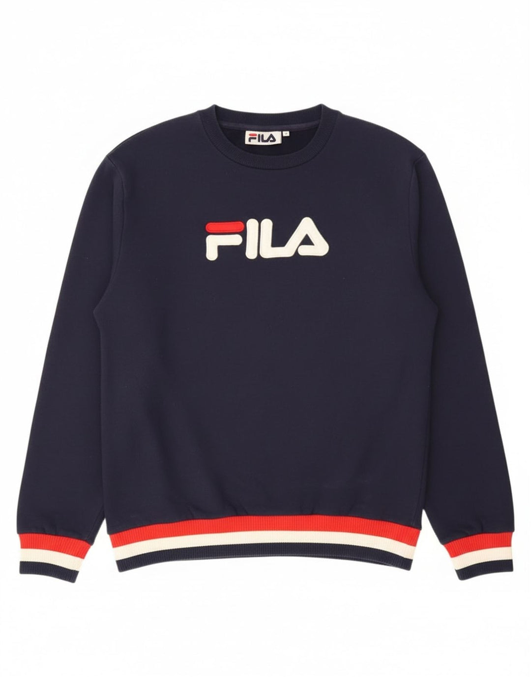 Męska bluza z grafiką Fila, średni granatowy, bawełniany