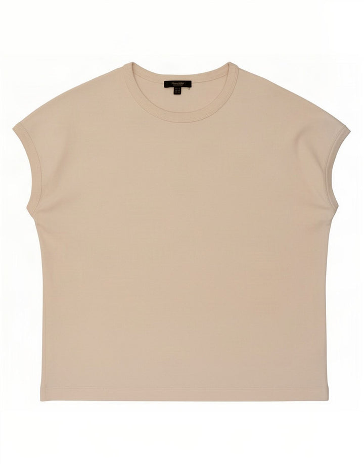 T-shirt damski Massimo Dutti Top UK 14 średni beż