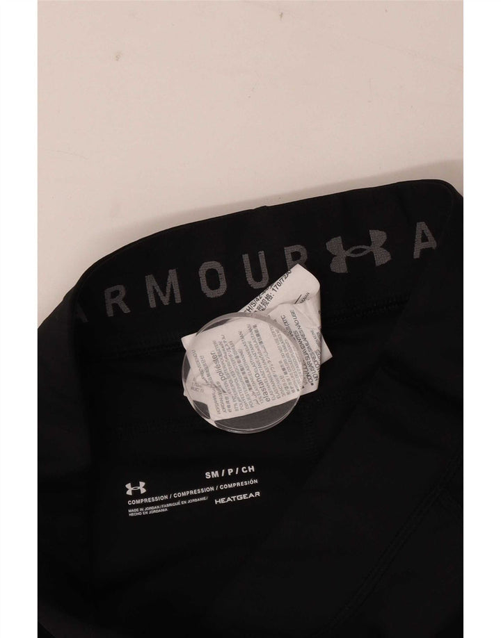 Legginsy damskie Under Armour UK 10, małe, czarne, geometryczne, z poliestru