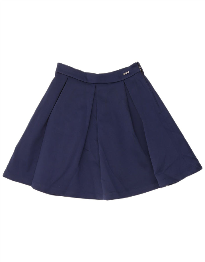 Damska spódnica o linii A GUESS W28 Średni granatowy poliester