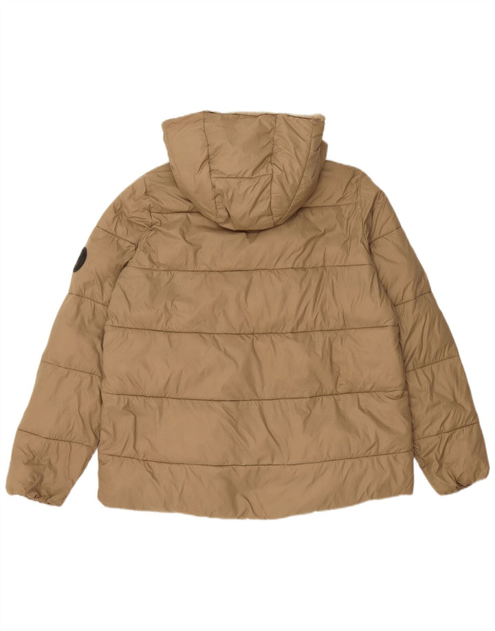 Męska ocieplana kurtka z kapturem Zara UK 36 Small Beige