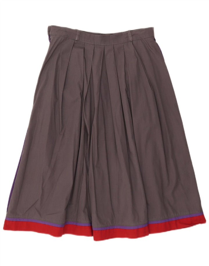 Rozkloszowana spódnica damska w stylu vintage EU 40 Medium W28 Szary blok kolorów