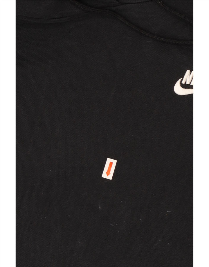 Damski sweter oversize z kapturem NIKE UK 14, średni czarny, bawełniany