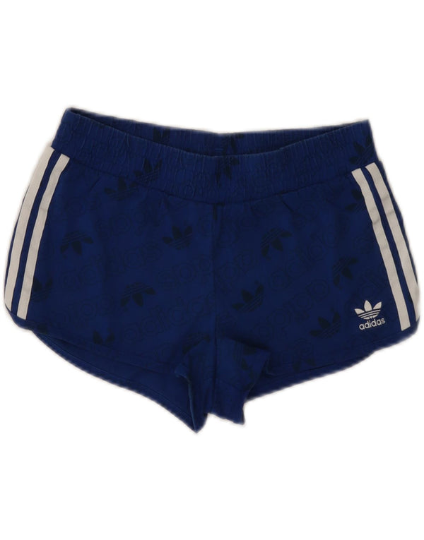Damskie spodenki sportowe ADIDAS Graphic UK 8, małe, niebieskie