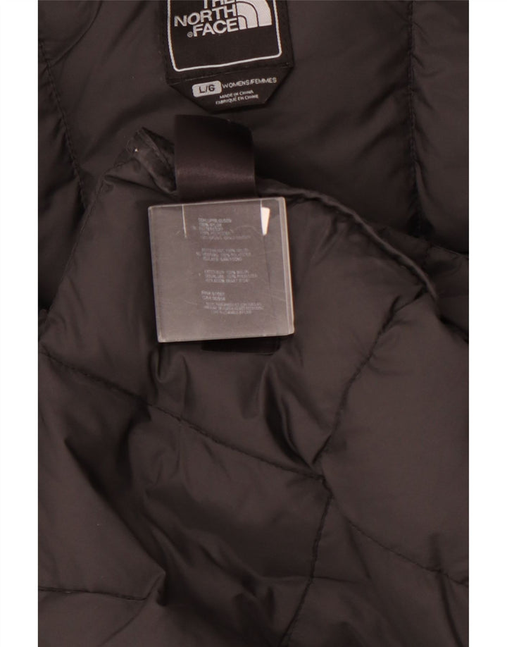 Damski ocieplany płaszcz z kapturem THE NORTH FACE UK 40, duży, czarny nylon