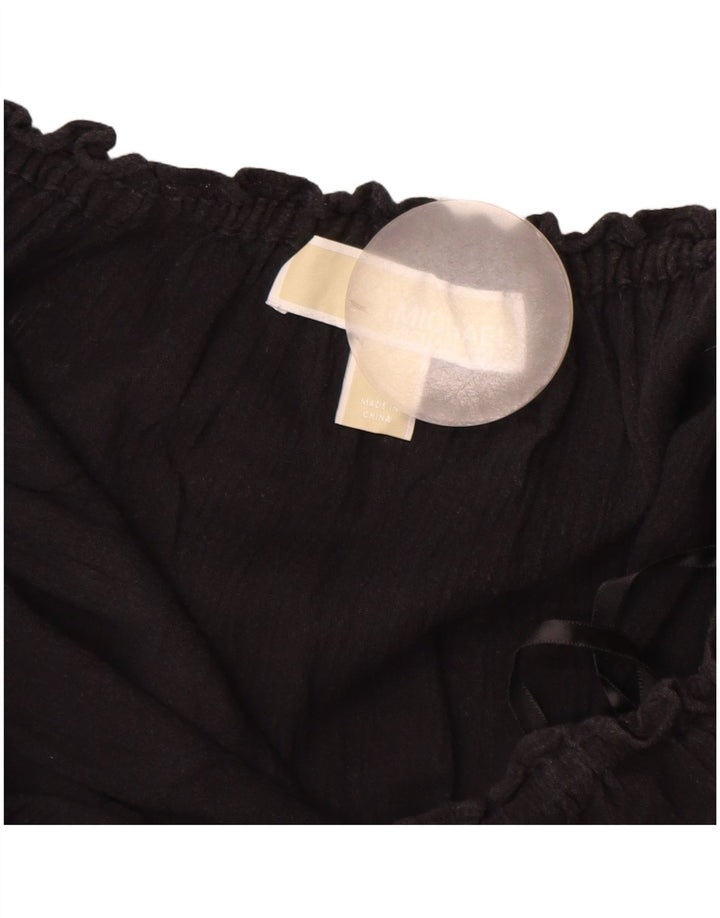 Bluzka damska MICHAEL KORS Top UK 14, duża, czarna, bawełniana