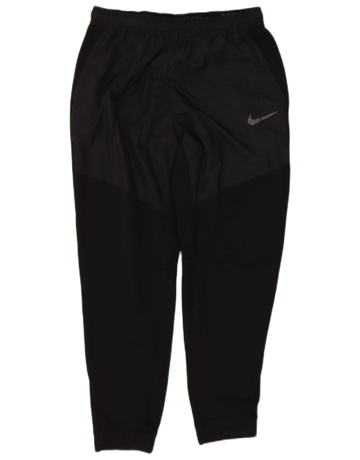 Męskie spodnie dresowe Nike Dri Fit, duże, czarne, poliestrowe