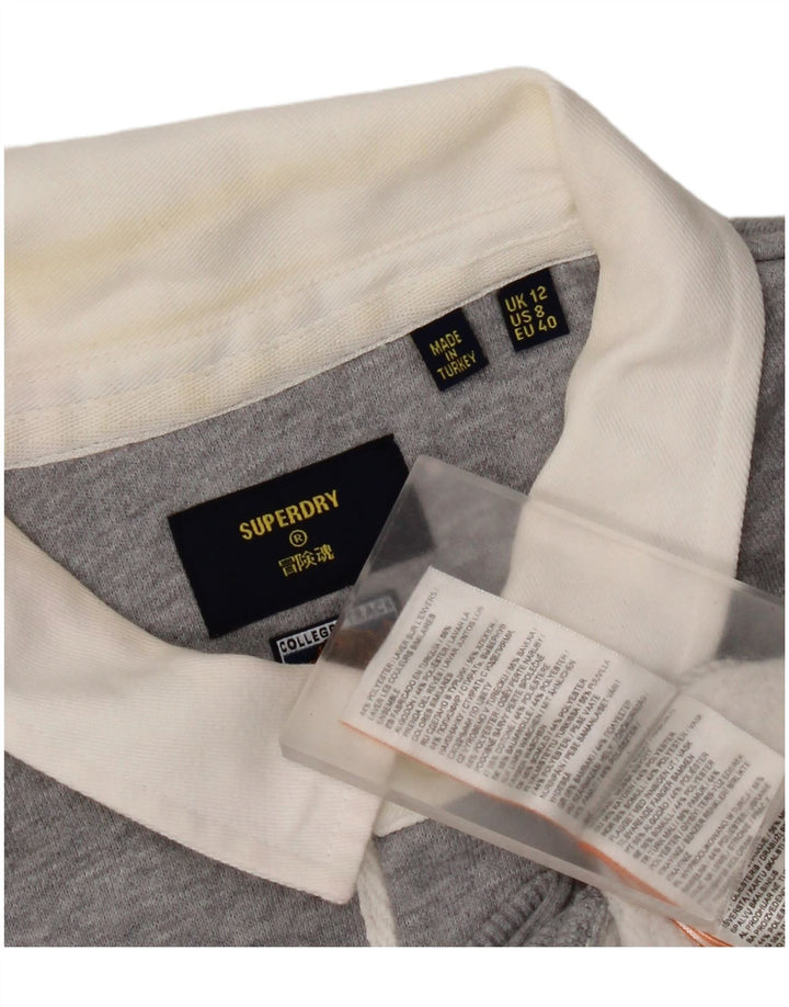 Damski sweter oversize Superdry z golfem UK 12, średni szary