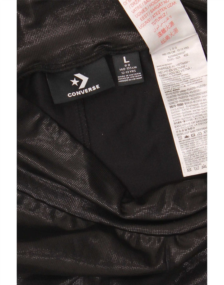 Legginsy Converse Dziewczęce 12-13 lat, duże, czarne, poliestrowe