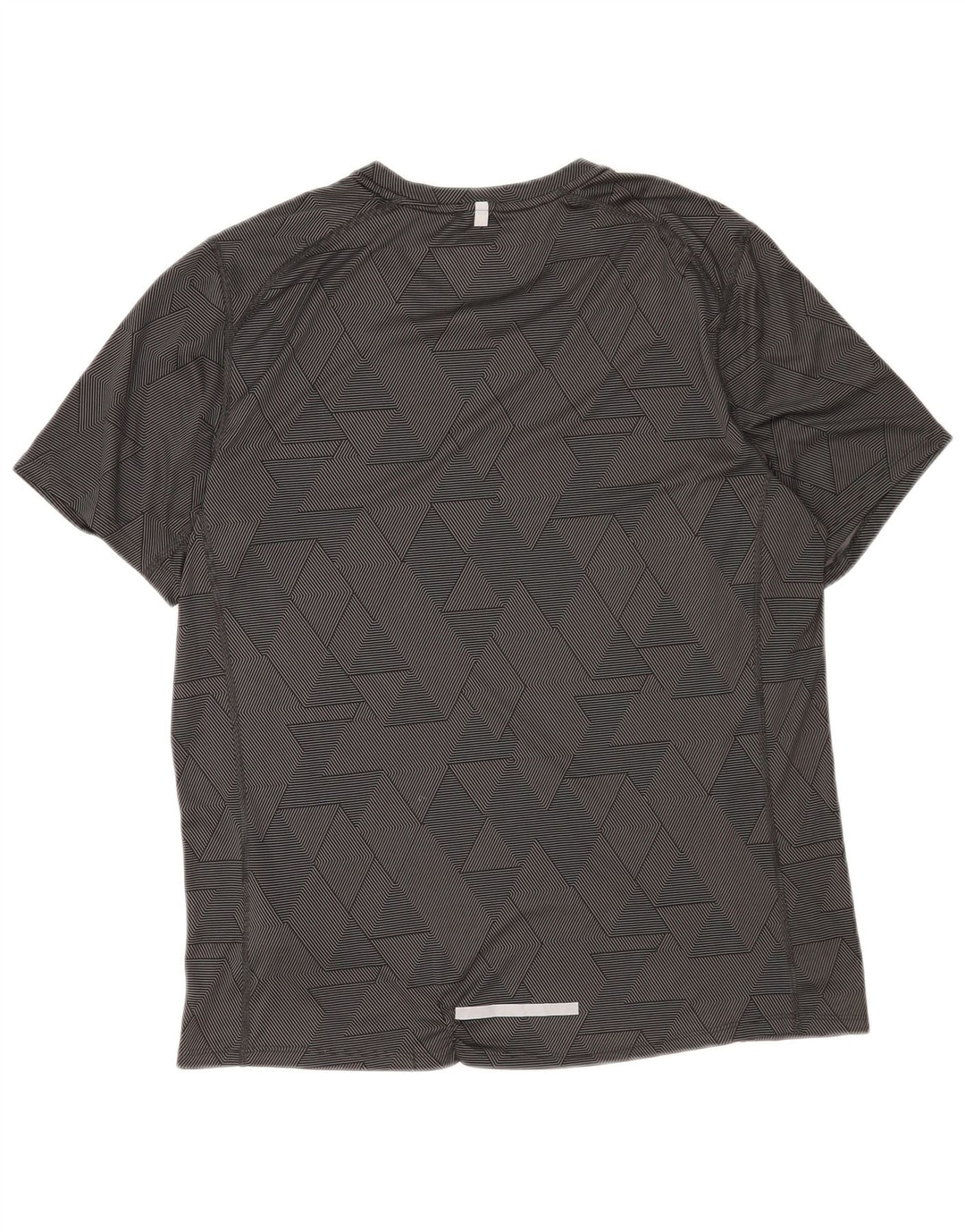 Męski T-shirt Nike Dri Fit, duży, czarny, geometryczny poliester