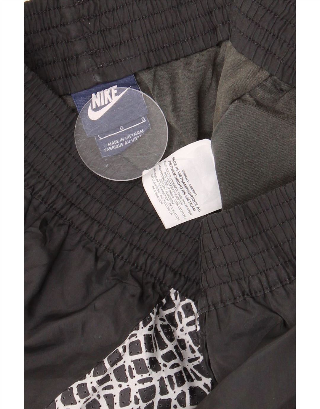 Damskie spodenki sportowe NIKE UK 14, duży, czarny, geometryczny poliester