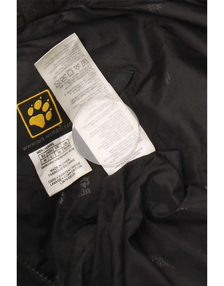 Męska ocieplana kurtka z kapturem Jack Wolfskin UK 36/38 Średni czarny poliester