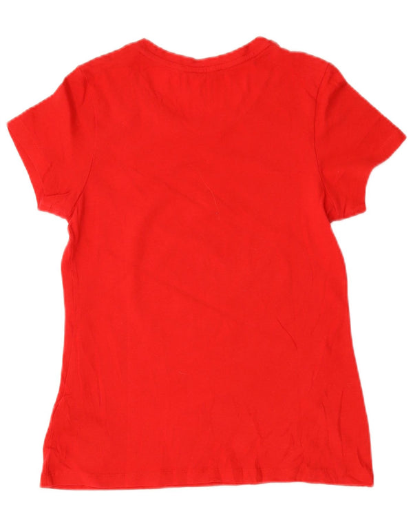 T-shirt damski Calvin Klein Jeans Top UK 10 Small, czerwony, bawełniany