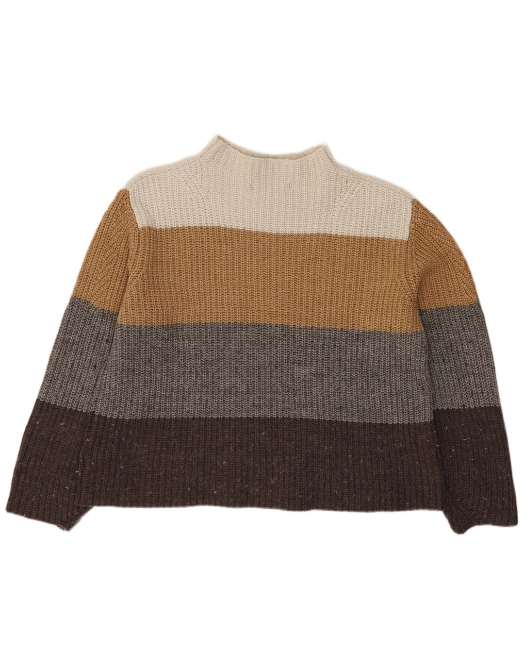 Marks & Spencer Damski sweter z golfem, UK 16, duży, wielokolorowy