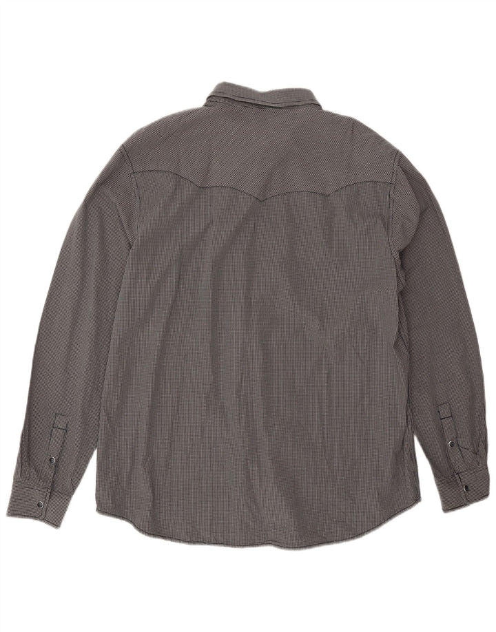 Koszula męska Wrangler Western o regularnym kroju 2XL, granatowa, bawełniana w kratkę