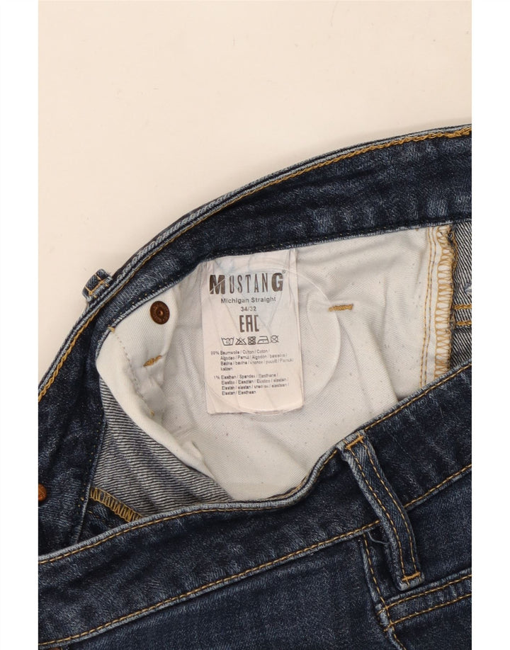 Dżinsy męskie MUSTANG W34 L30 Granatowe, bawełniane
