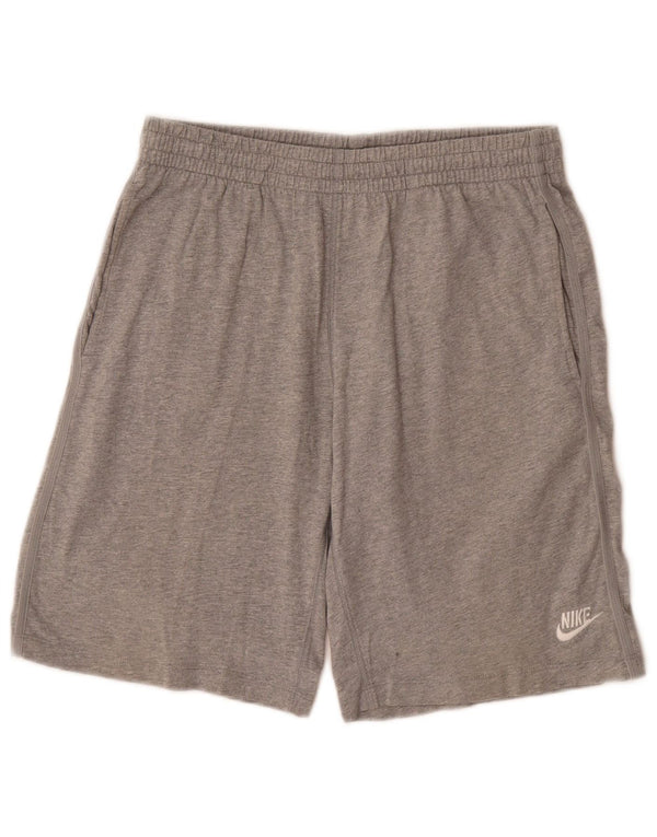 Męskie spodenki sportowe Nike, średnioszare, bawełniane