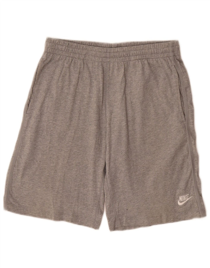 Męskie spodenki sportowe Nike, średnioszare, bawełniane