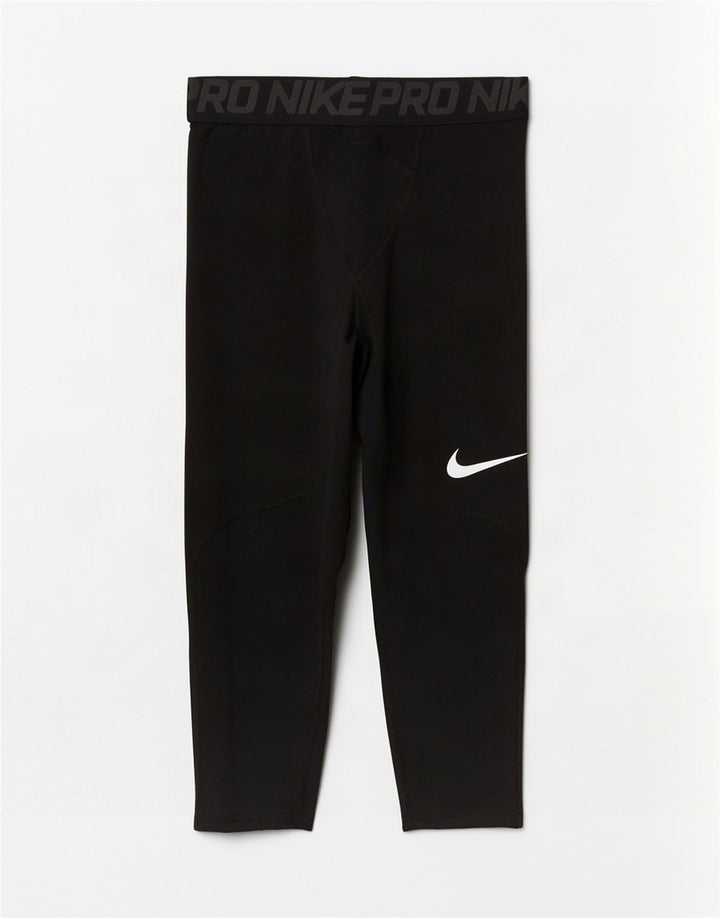 Męskie legginsy Nike Dri Fit Graphic Capri, małe, czarne, poliestrowe