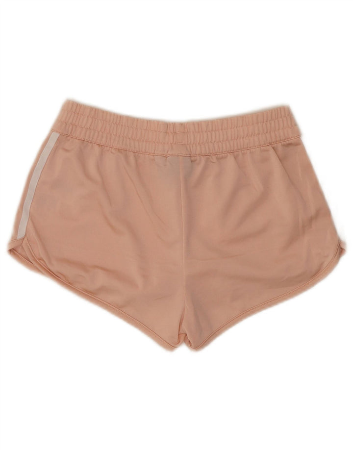 Damskie spodenki sportowe Adidas UK 10, małe, różowe, poliestrowe