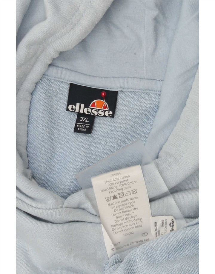 Męski sweter z kapturem Ellesse 3XL, niebieska bawełna