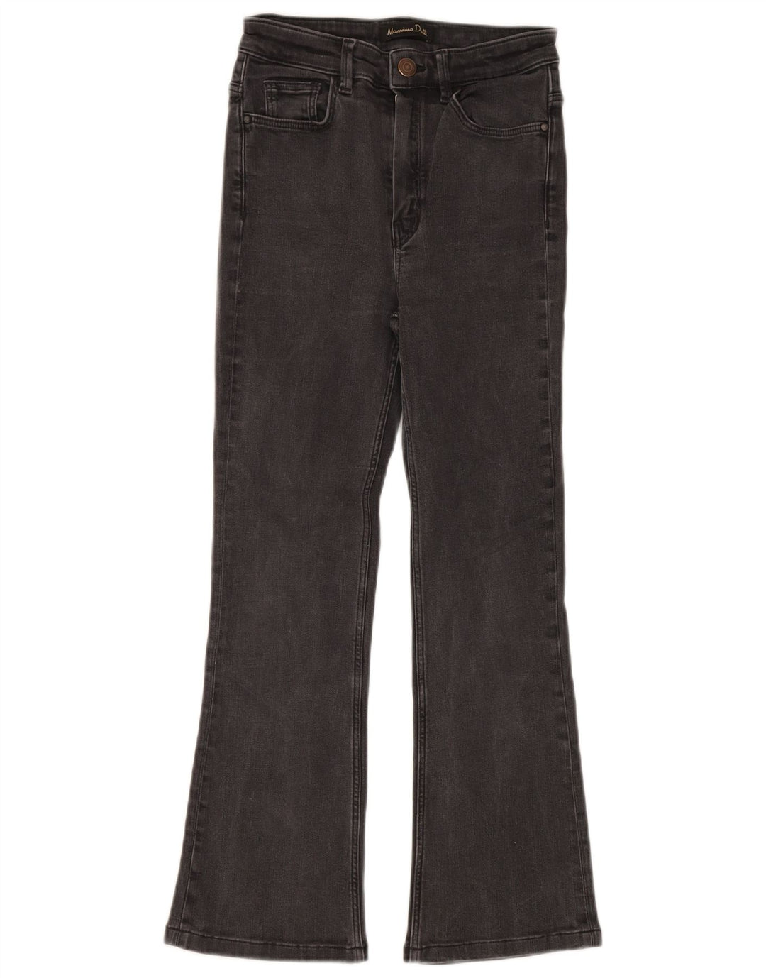 Damskie jeansy rozkloszowane Massimo Dutti EU 34 2XS W24 L24 Szara bawełna