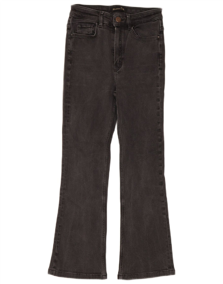 Damskie jeansy rozkloszowane Massimo Dutti EU 34 2XS W24 L24 Szara bawełna