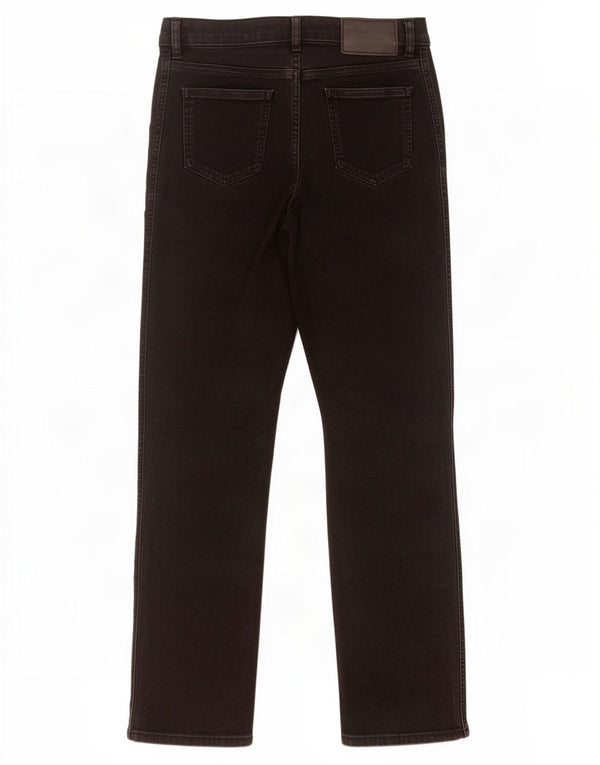 Marks & Spencer Damskie Autograph Straight Jeans UK 10 Małe W28 L30 Czarne