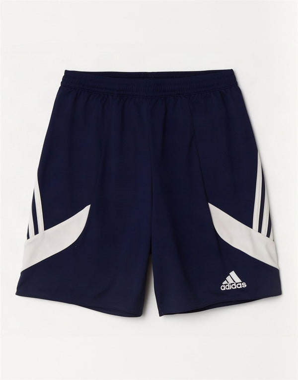 Adidas Mens Climalite Sport Shorts Small Navy Blue Colourblock Polyester