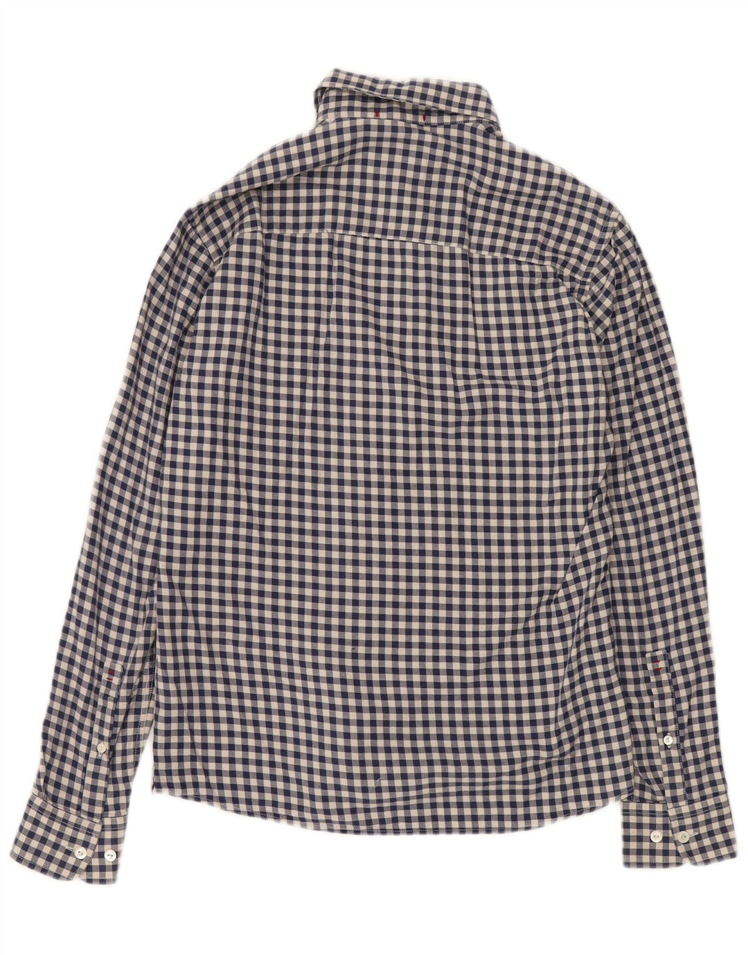 WOOLRICH Męska koszula flanelowa XS granatowa bawełniana kratka