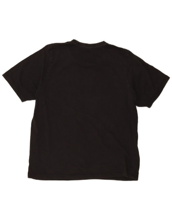 Męski T-shirt z grafiką Airwalk Top 2XL Czarna, geometryczna bawełna