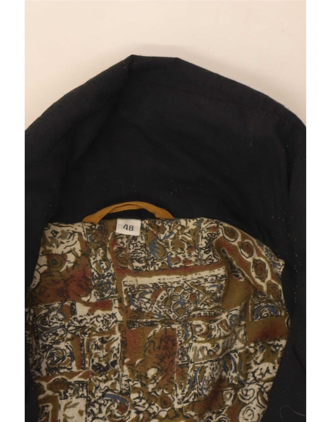 Vintage męska wyściełana kurtka bomber IT 48 średni brąz
