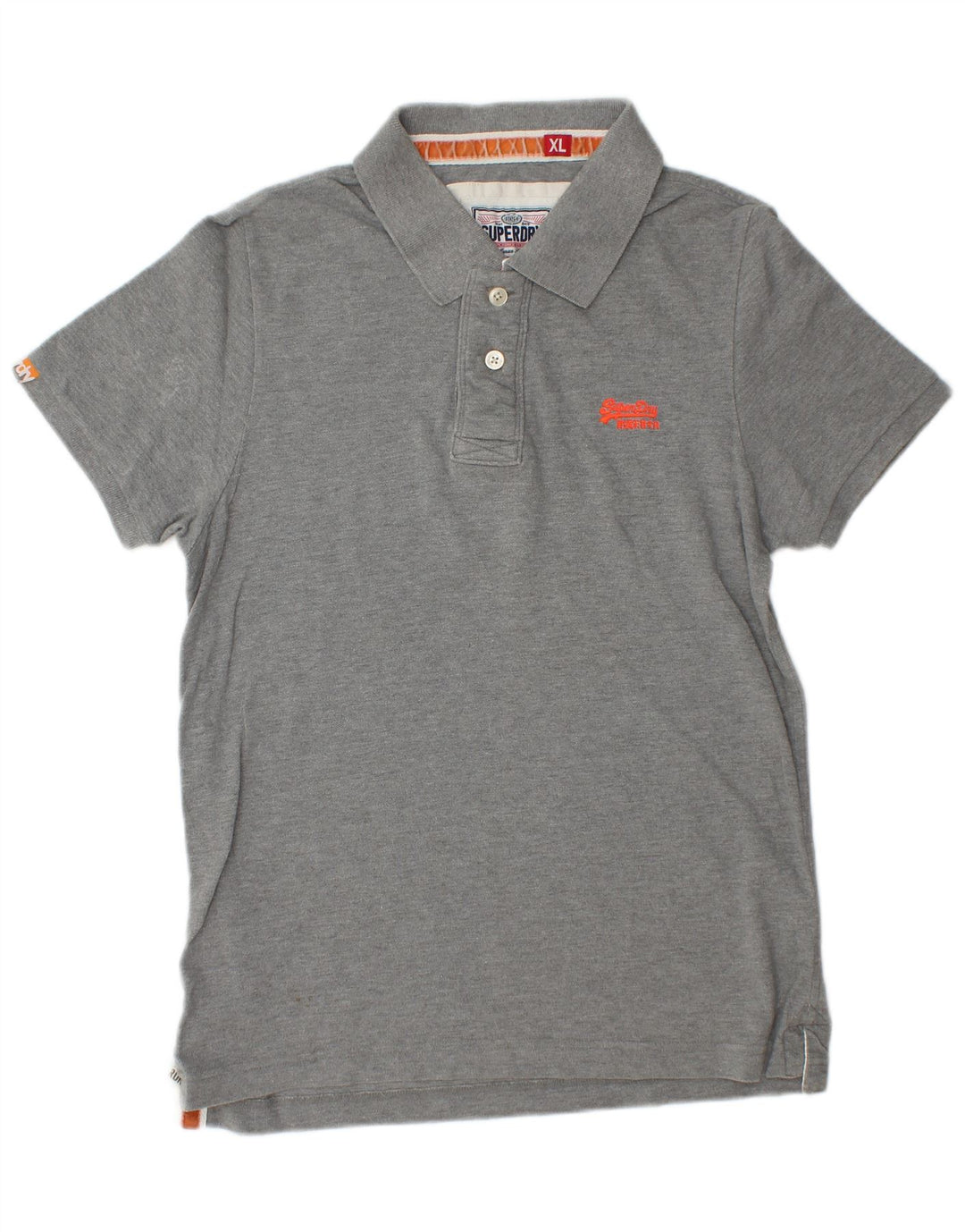 Męska koszulka polo Superdry XL, szara, bawełniana
