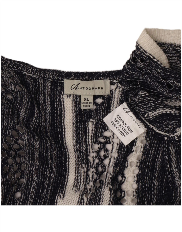 Marks & Spencer Damski sweter oversize z długim rękawem, UK 18 XL, biały