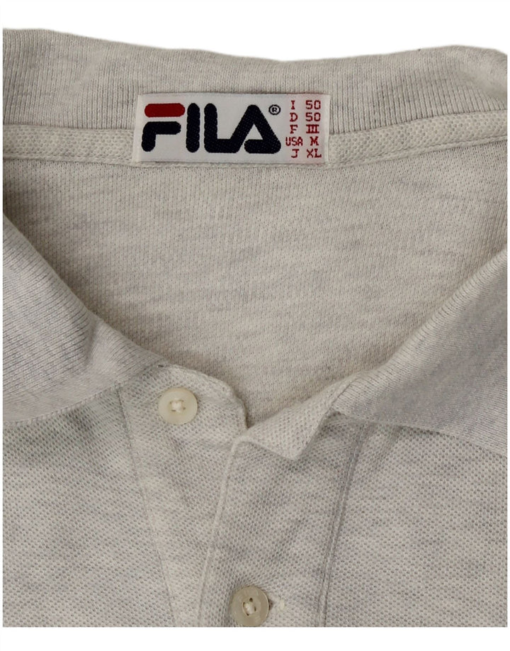 Męska koszulka polo Fila IT 50 Medium Grey
