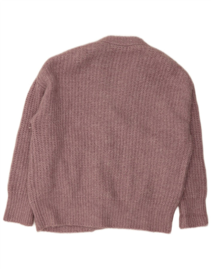 Damski sweter oversize Zara UK 10, mały, różowy