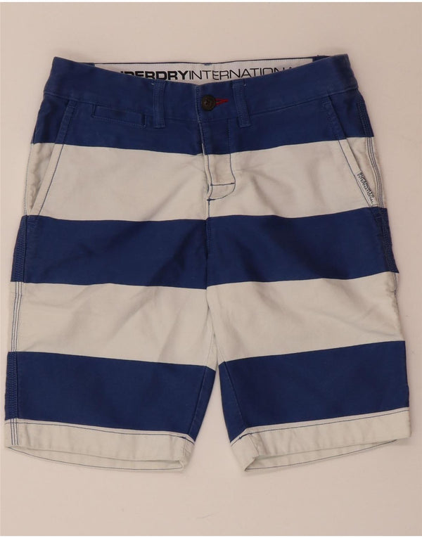 Męskie spodenki Chino SUPERDRY XS W28 w granatowe paski