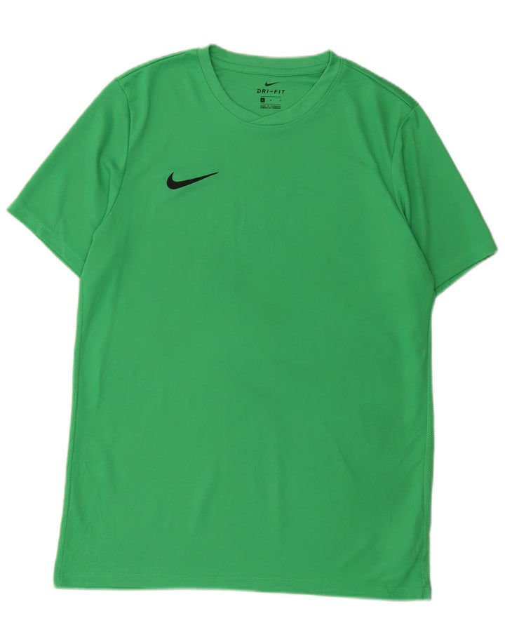Męski T-shirt Nike Dri Fit, duży, zielony, poliester