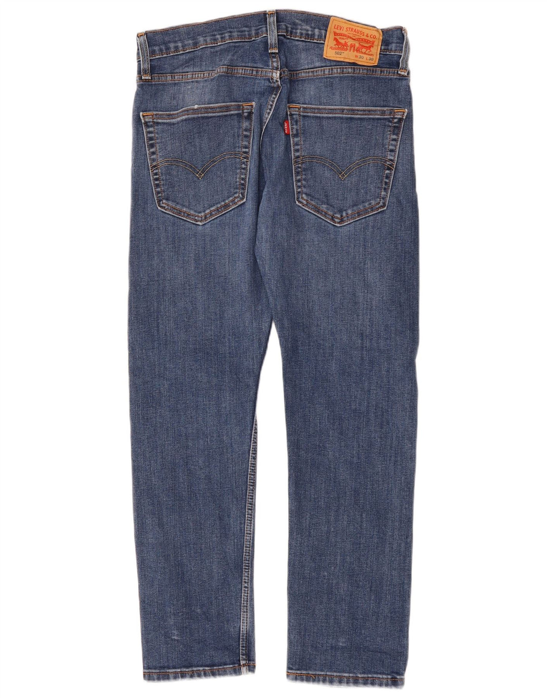 Męskie jeansy LEVI'S 502 zwężane W30 L30, niebieska bawełna