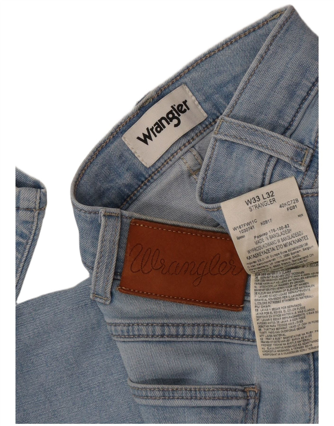 Wrangler Damskie Strangler Slim Jeans W33 L29 Niebieskie bawełniane