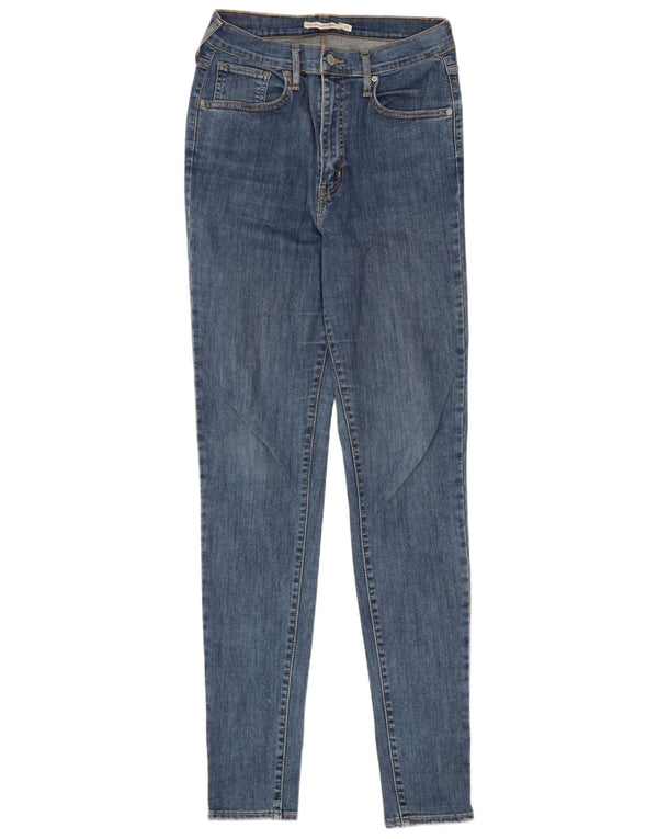 Levi's Mile High Super Skinny Jeans damskie UK 12 Medium W29 L32 Niebieskie bawełniane
